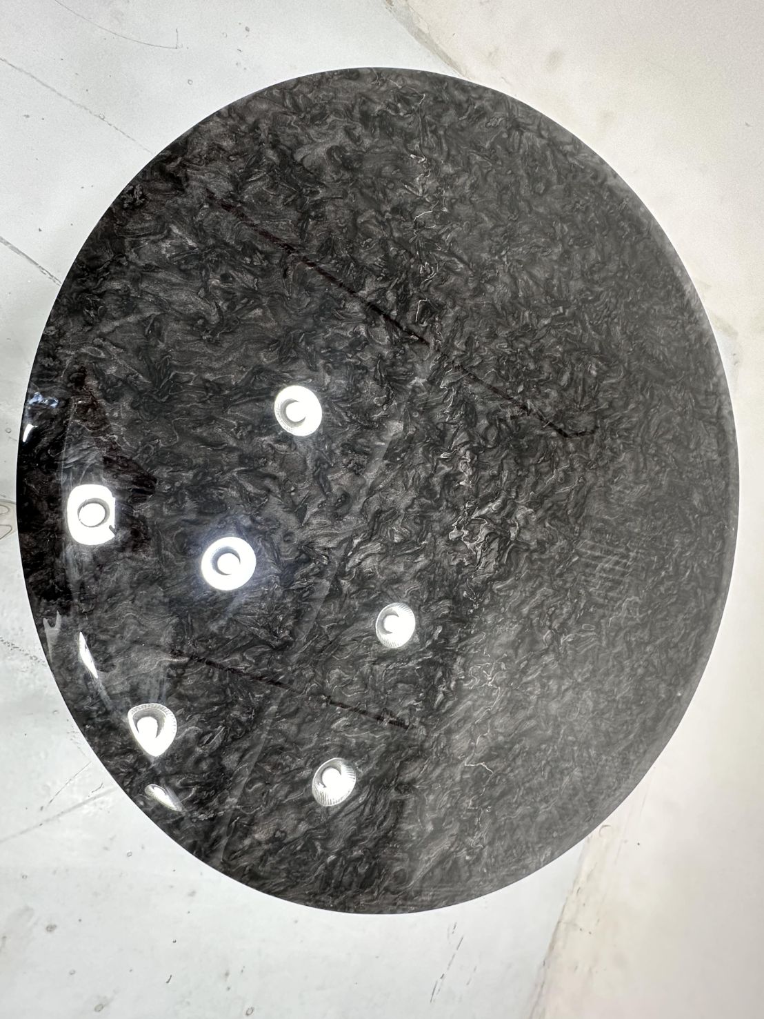 Enchanted Creative Artistic Villa Restaurant Brass Marble Dining Table