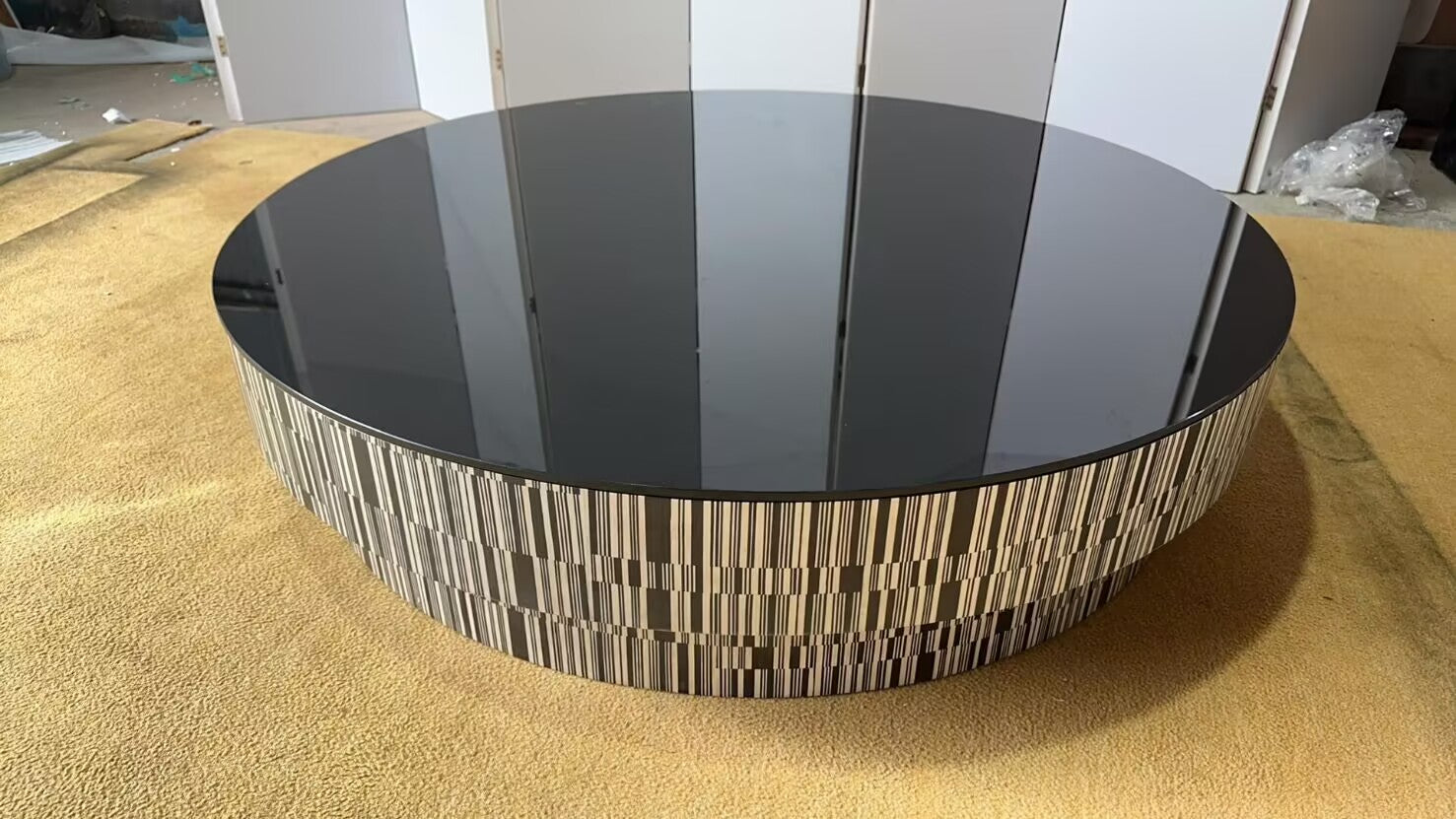 Enigma Modern Minimalism Tempered Glass Combination Coffee Table