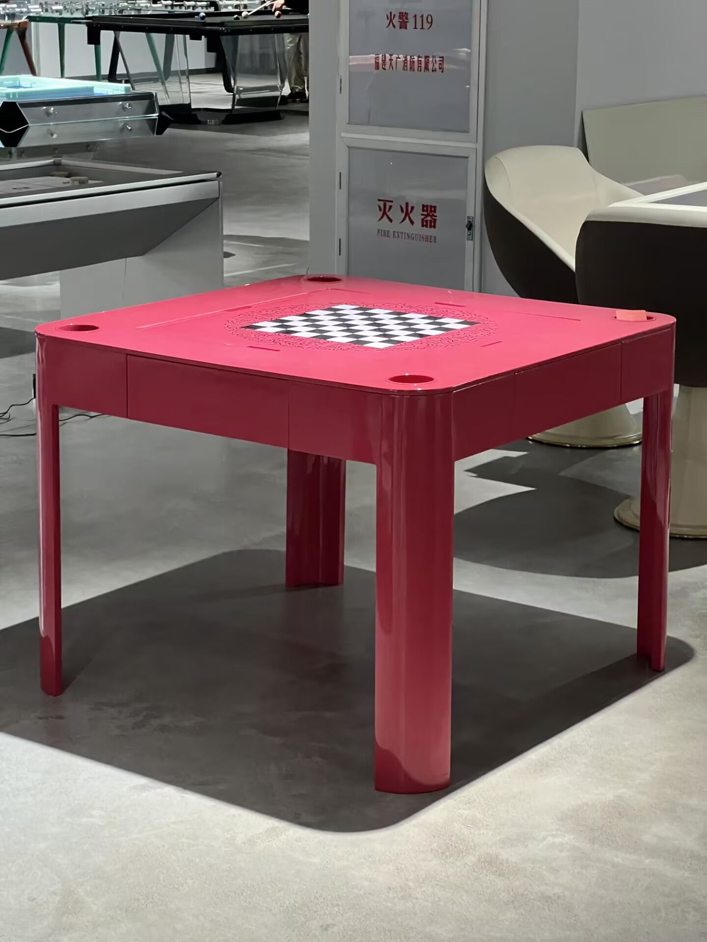 Enigma Villa Entertainment Room Designer Artistic Solid Wood Poker Table