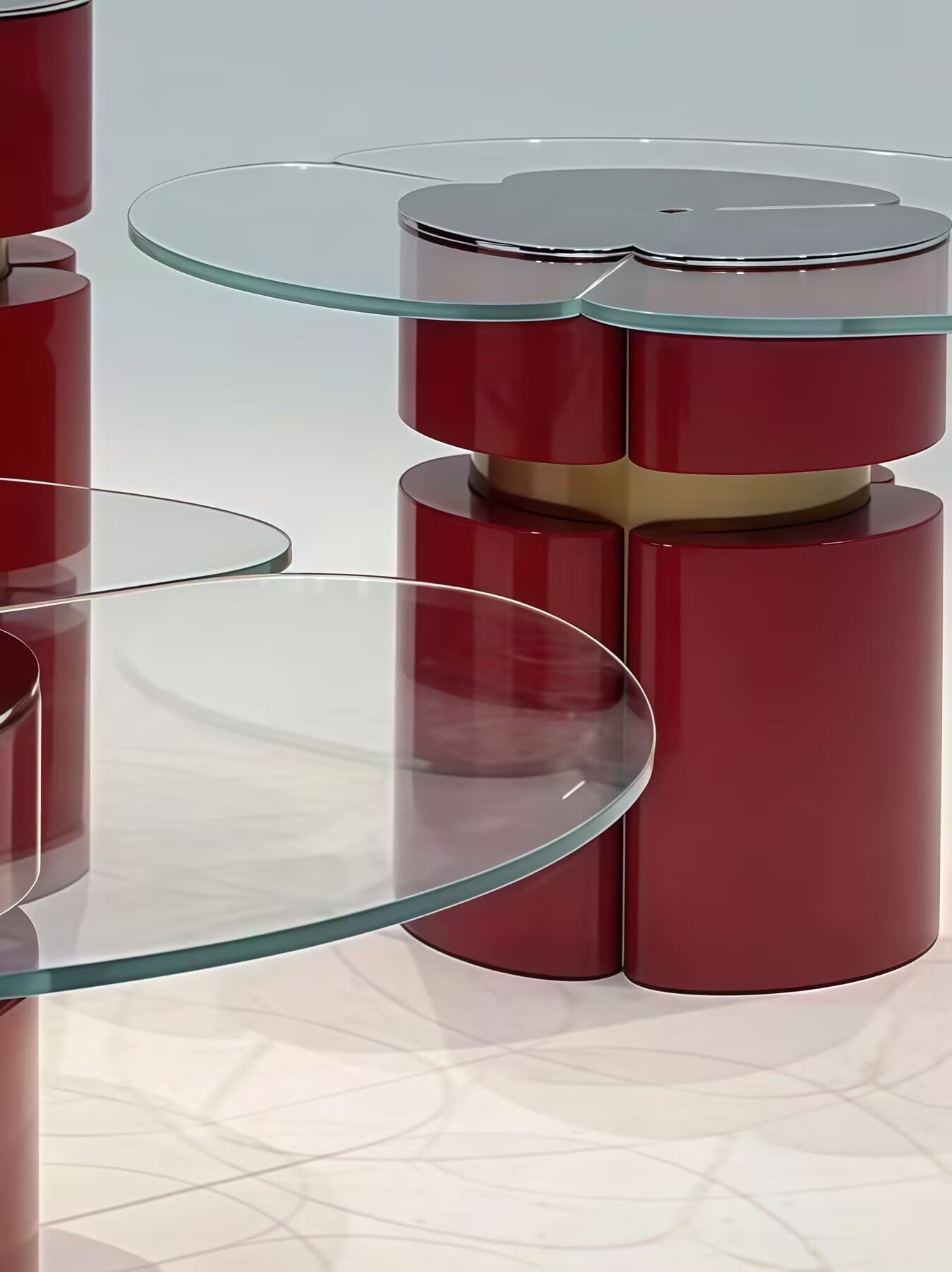 Euphoria Living Room Art Stainless Steel Combination Coffee Table