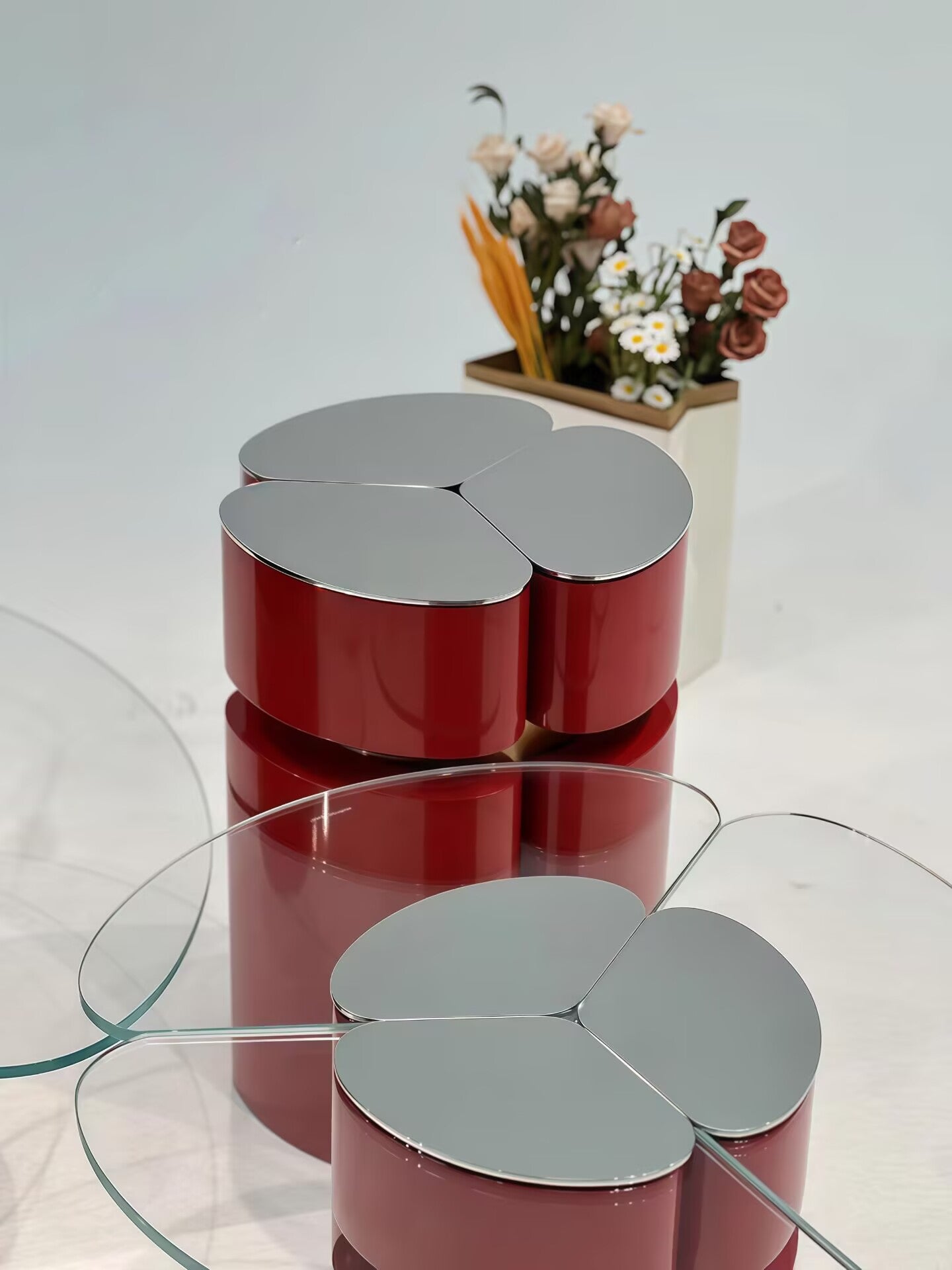 Euphoria Living Room Art Stainless Steel Combination Coffee Table