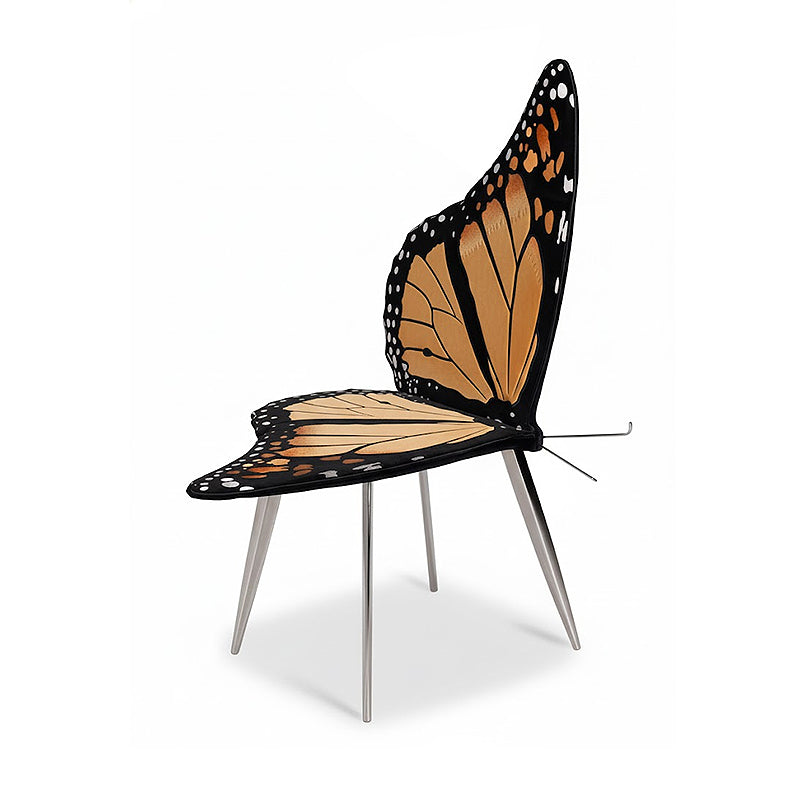 Eutterfiy Stainless Steel Personalized Creative Butterfly Embroidered Lounge Chair