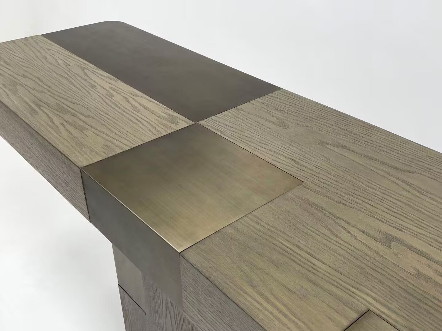 Evo Neoclassical Artistic Engraving Rectangle Solid Wood Desk