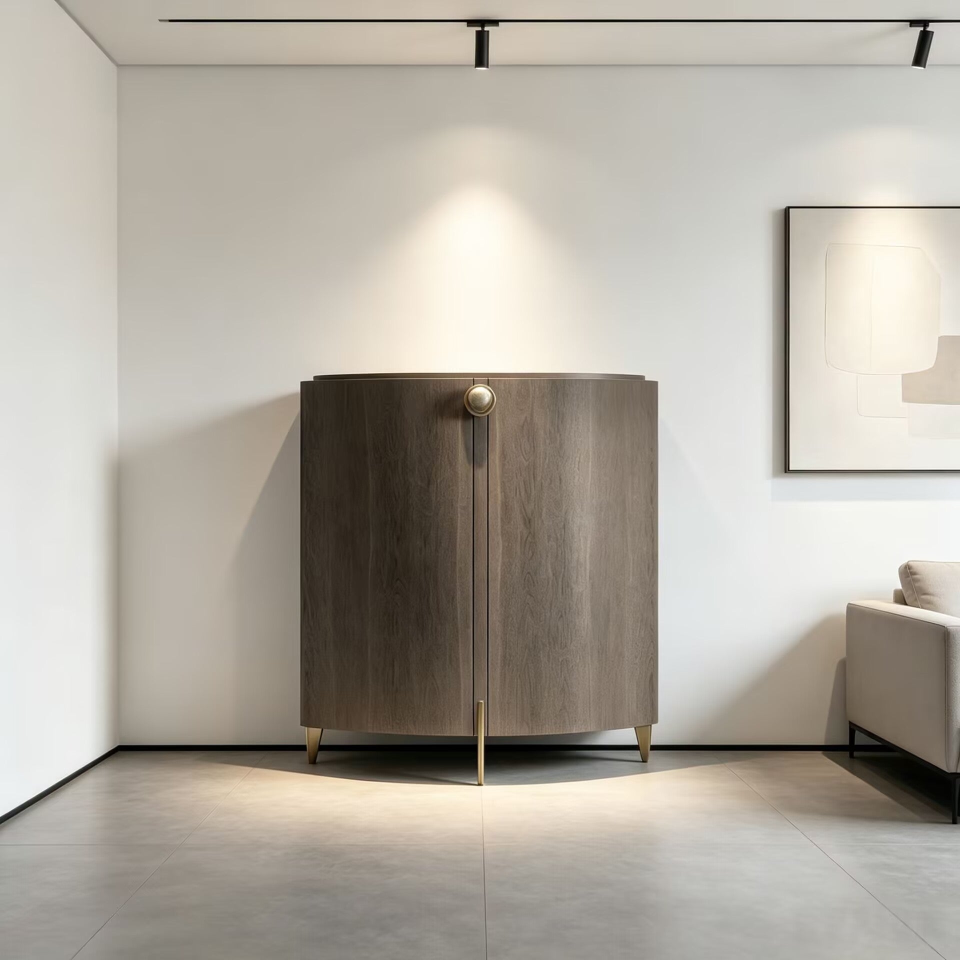 Fashion Affair High-End Designer Minimalism Solid Wood Sideboard