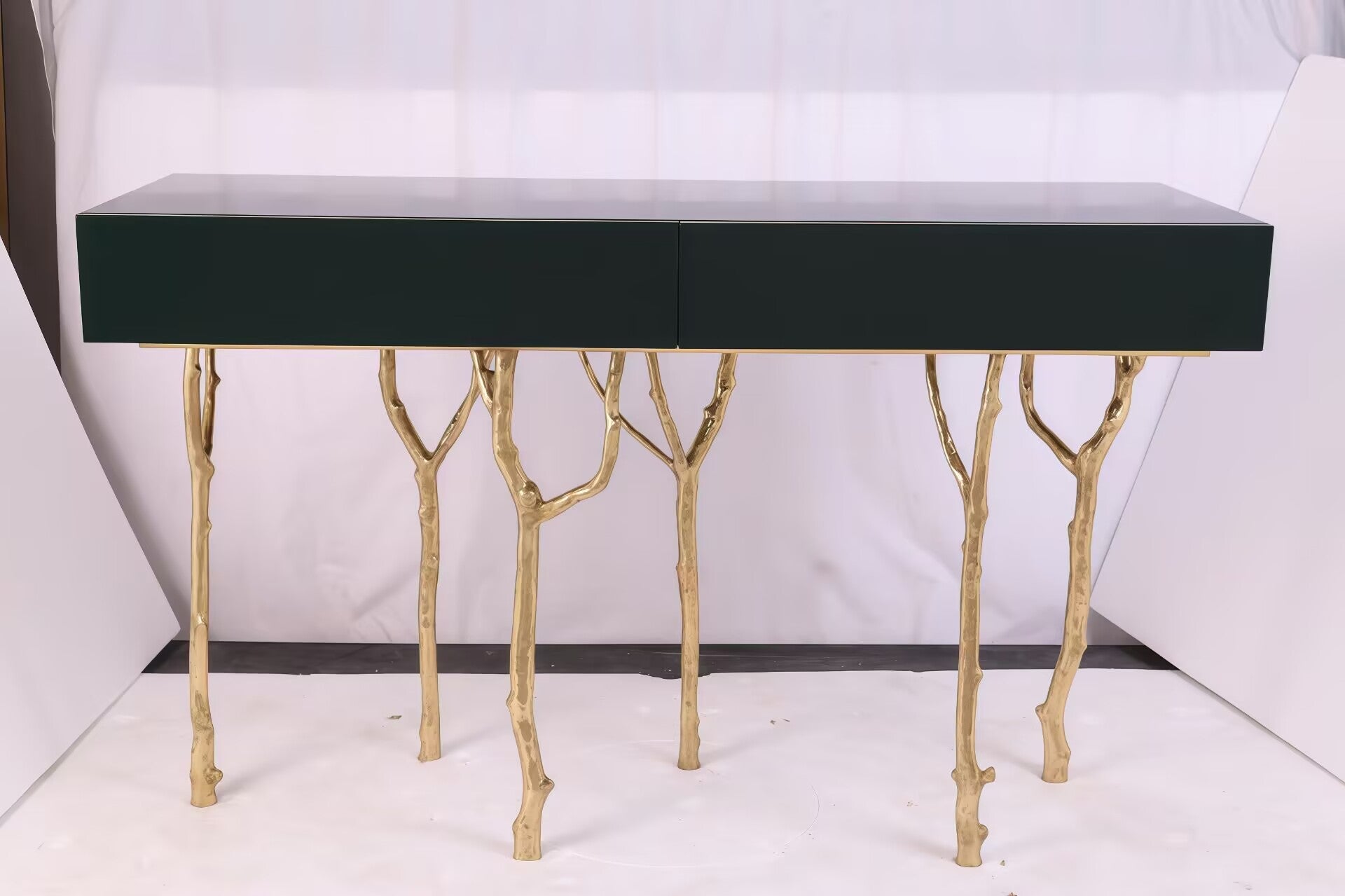 Fig Tree Luxurious Artistic Creative Metal Tree Branches Console
