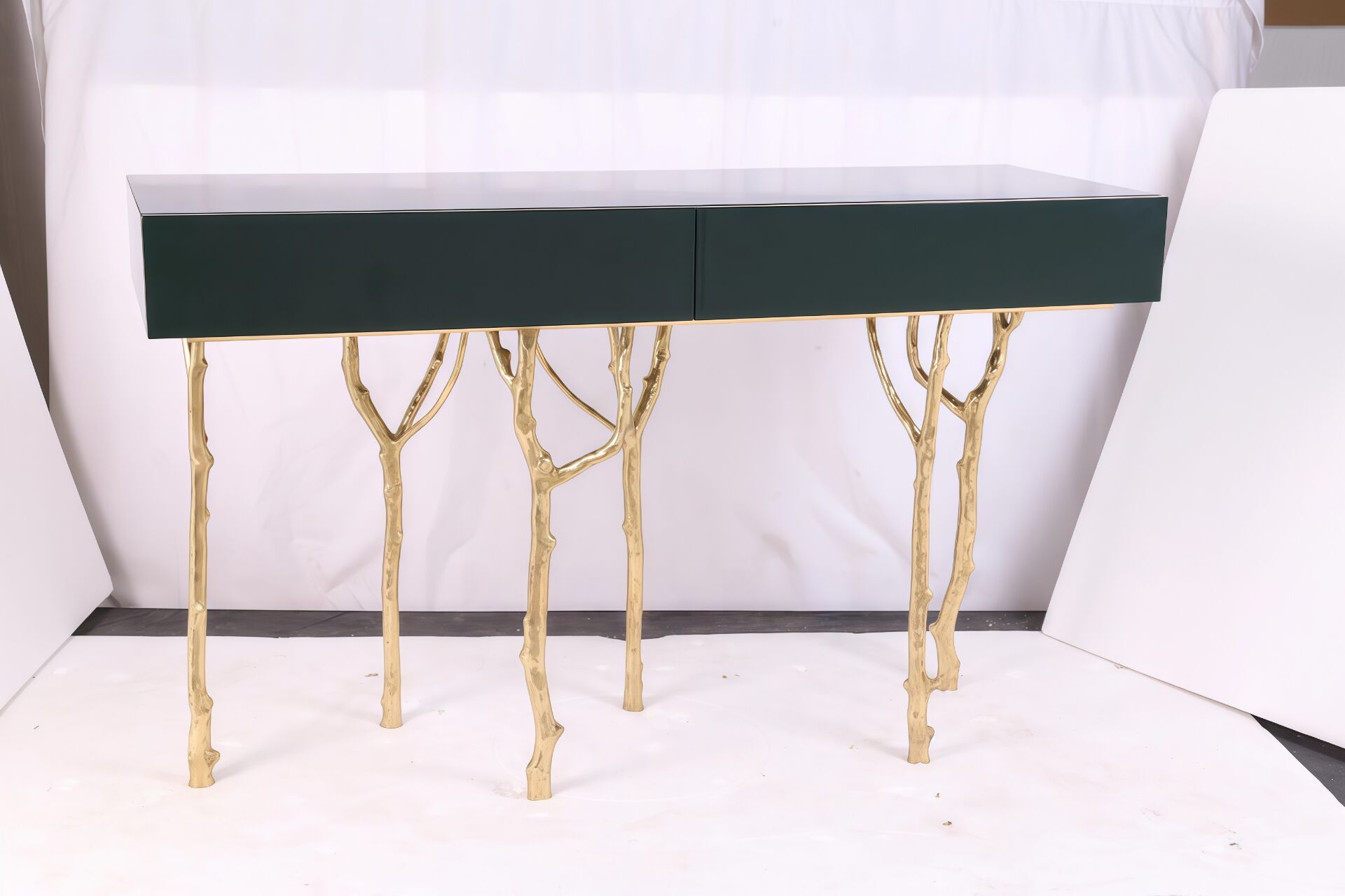 Fig Tree Luxurious Artistic Creative Metal Tree Branches Console