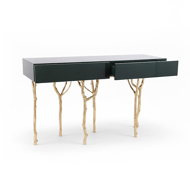 Fig Tree Luxurious Artistic Creative Metal Tree Branches Console