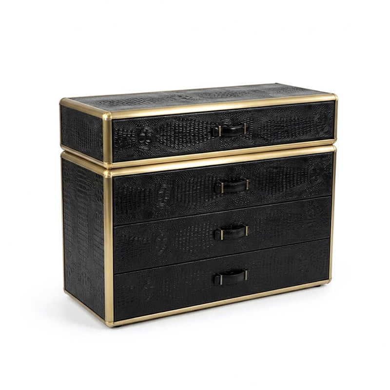 Fly Case Modern Villa Bedroom Designer Leather Storage Cabinet