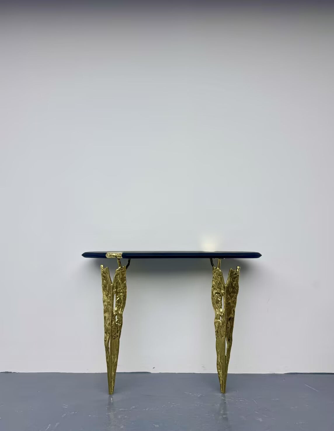 Folia High End Solid Wood Artistic Minimalist Commission Brass Console