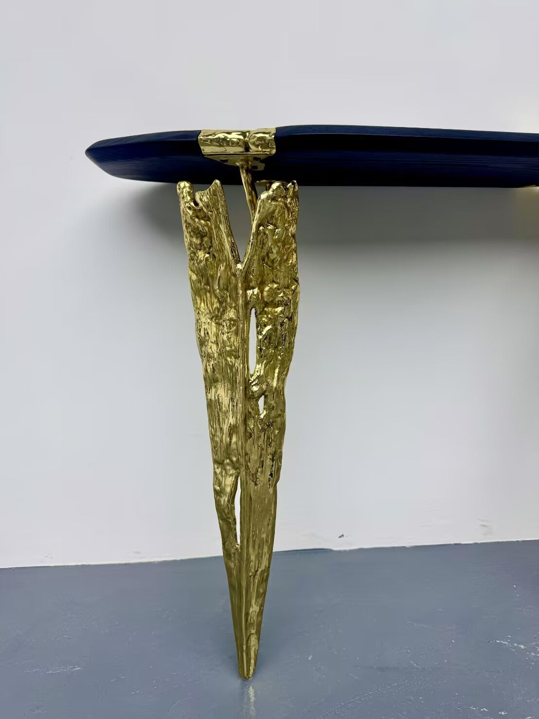 Folia High End Solid Wood Artistic Minimalist Commission Brass Console