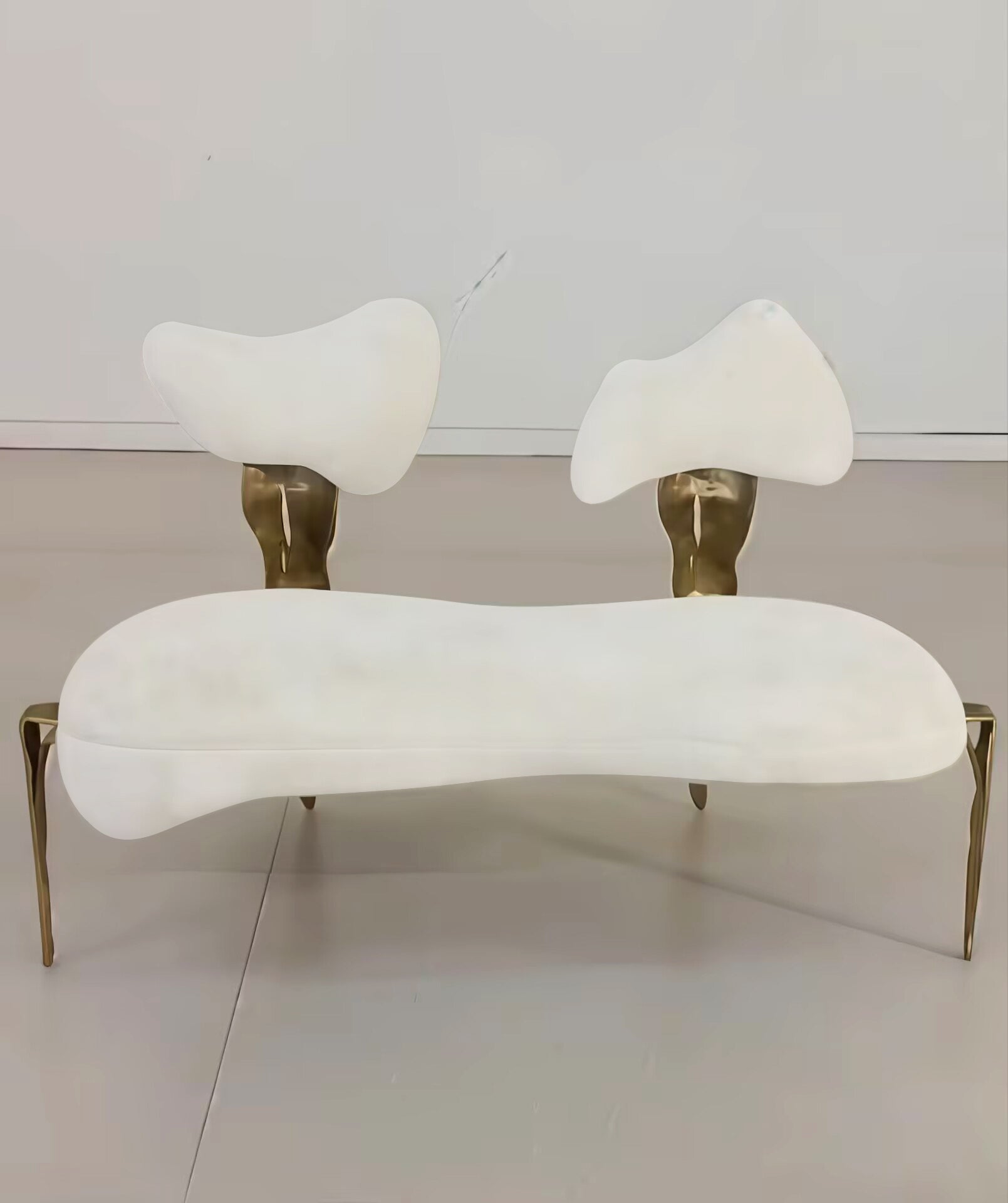 Folia Designer Artistic High End Commission Brass Dining Chair