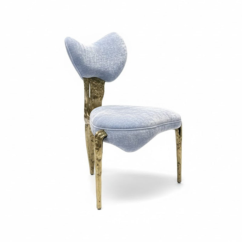 Folia Designer Artistic High End Commission Brass Dining Chair