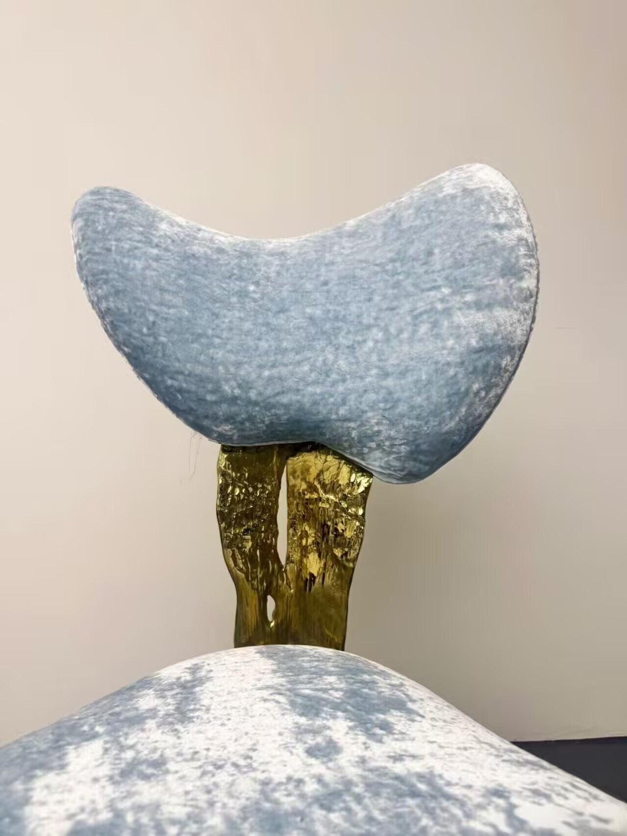 Folia Designer Artistic High End Commission Brass Dining Chair