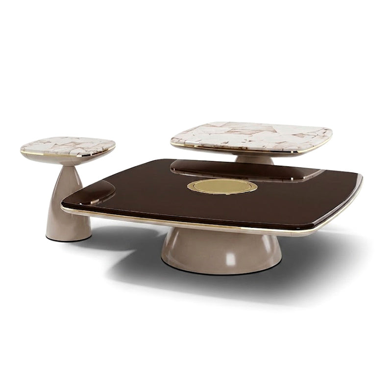 Forum Italian Villa Living Room Upscale Marble Combination Coffee Table