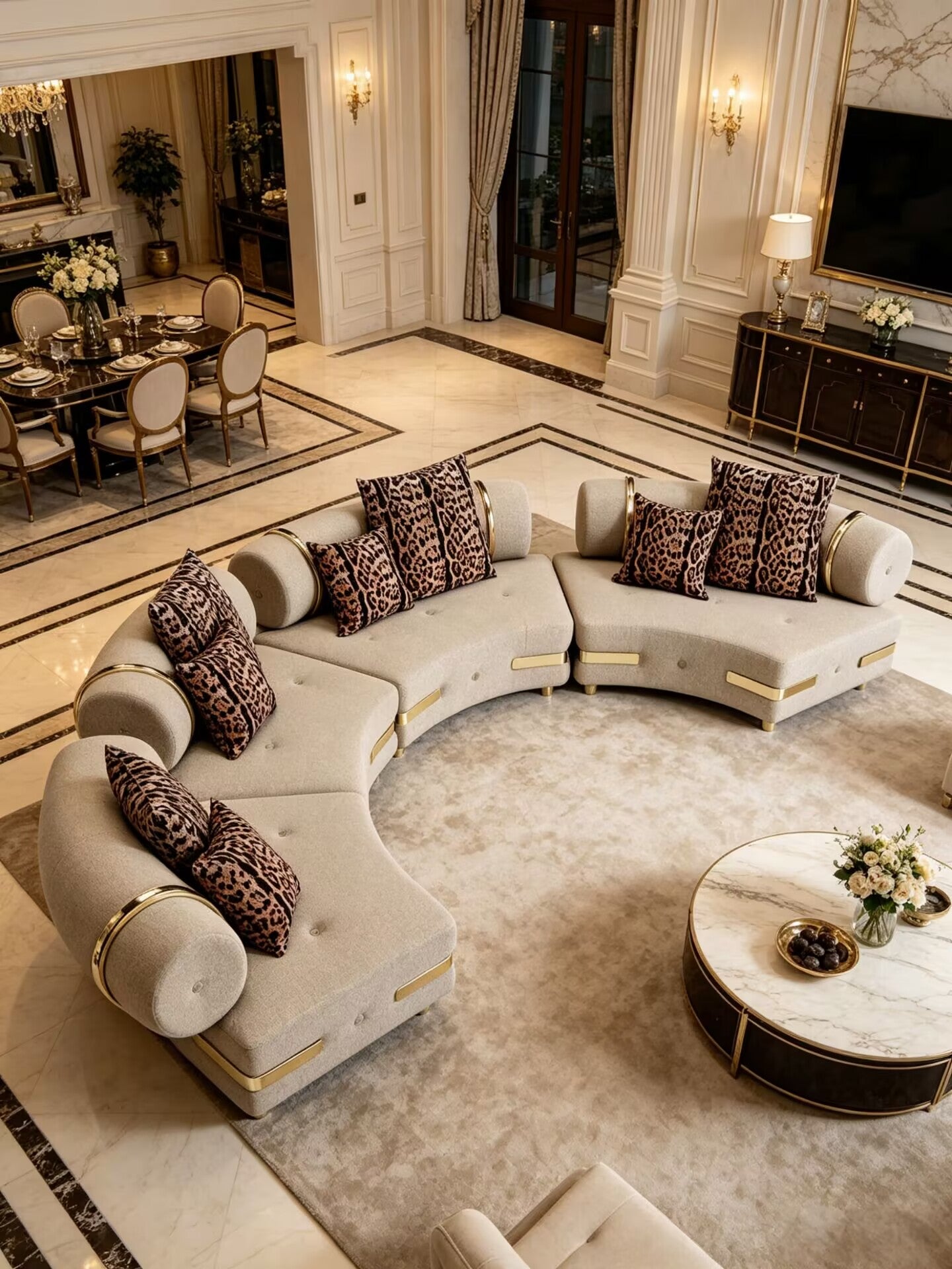 Gardenia Lite Artistic High-End Modular Combination Fabric Sofa