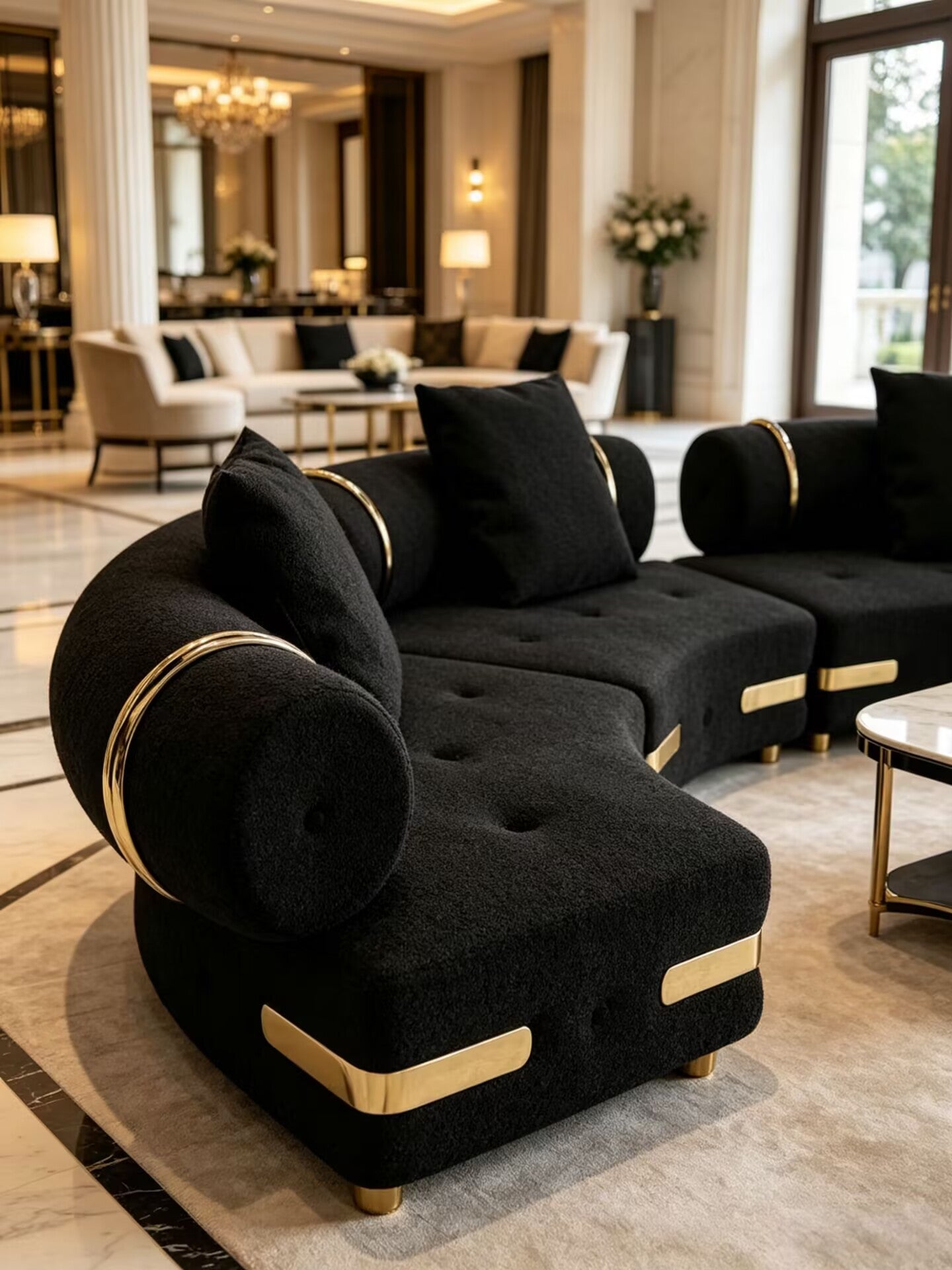 Gardenia Lite Artistic High-End Modular Combination Fabric Sofa
