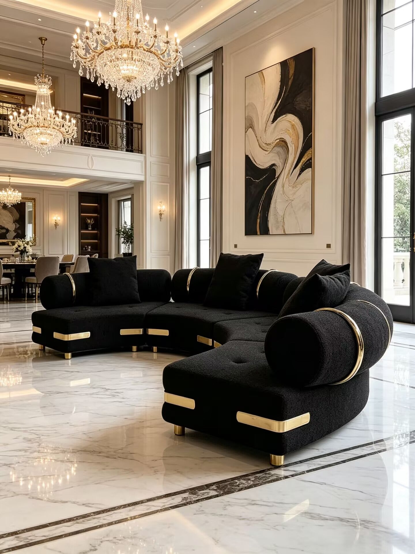 Gardenia Lite Artistic High-End Modular Combination Fabric Sofa
