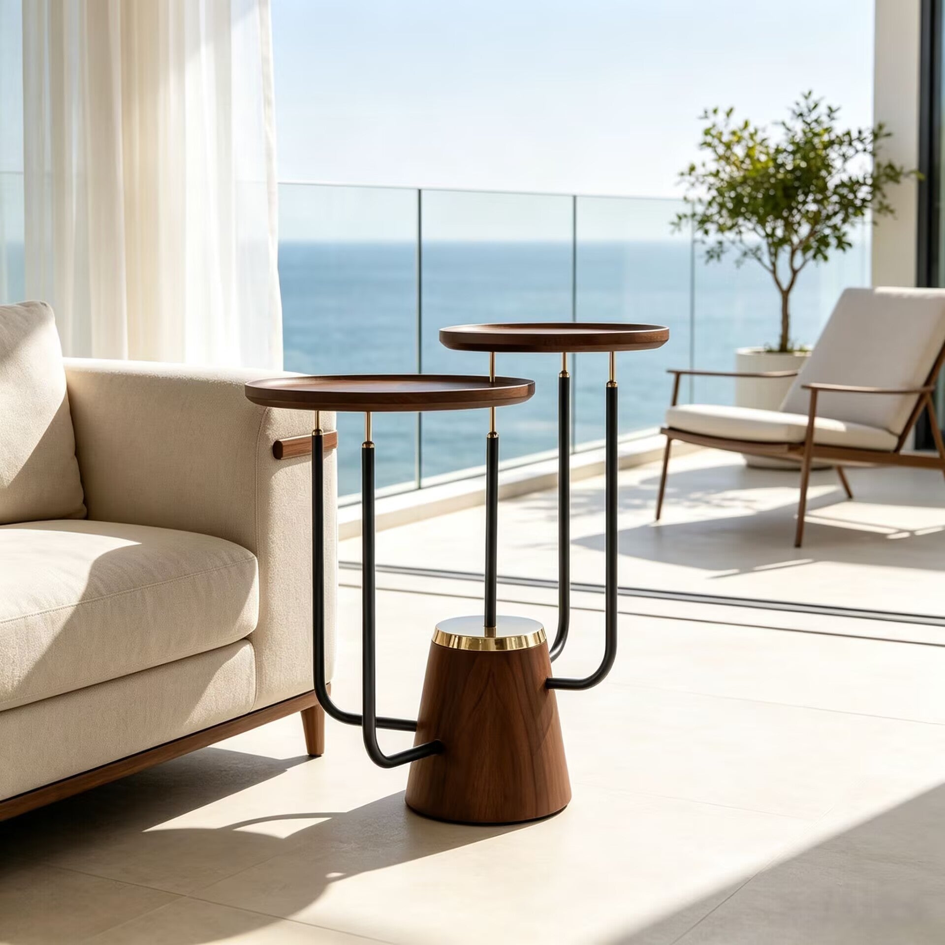 Garland Villa Living Room Modern Creative Solid Wood Side Table