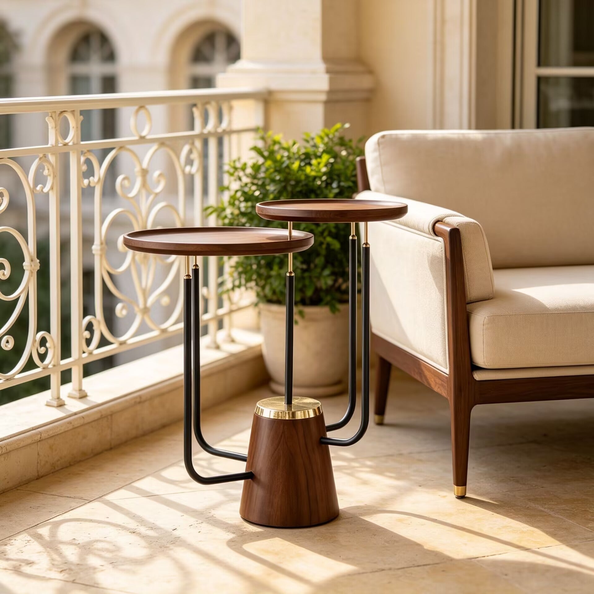 Garland Villa Living Room Modern Creative Solid Wood Side Table