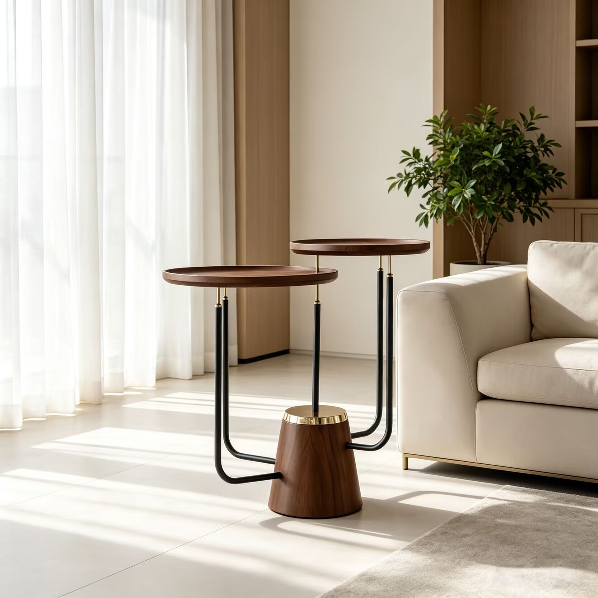 Garland Villa Living Room Modern Creative Solid Wood Side Table