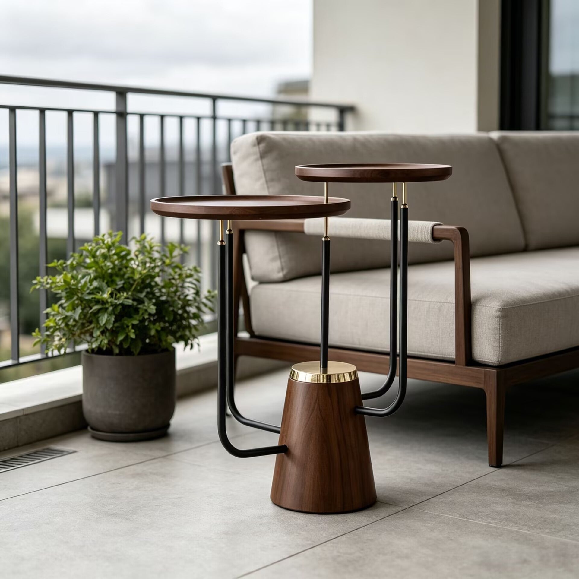 Garland Villa Living Room Modern Creative Solid Wood Side Table