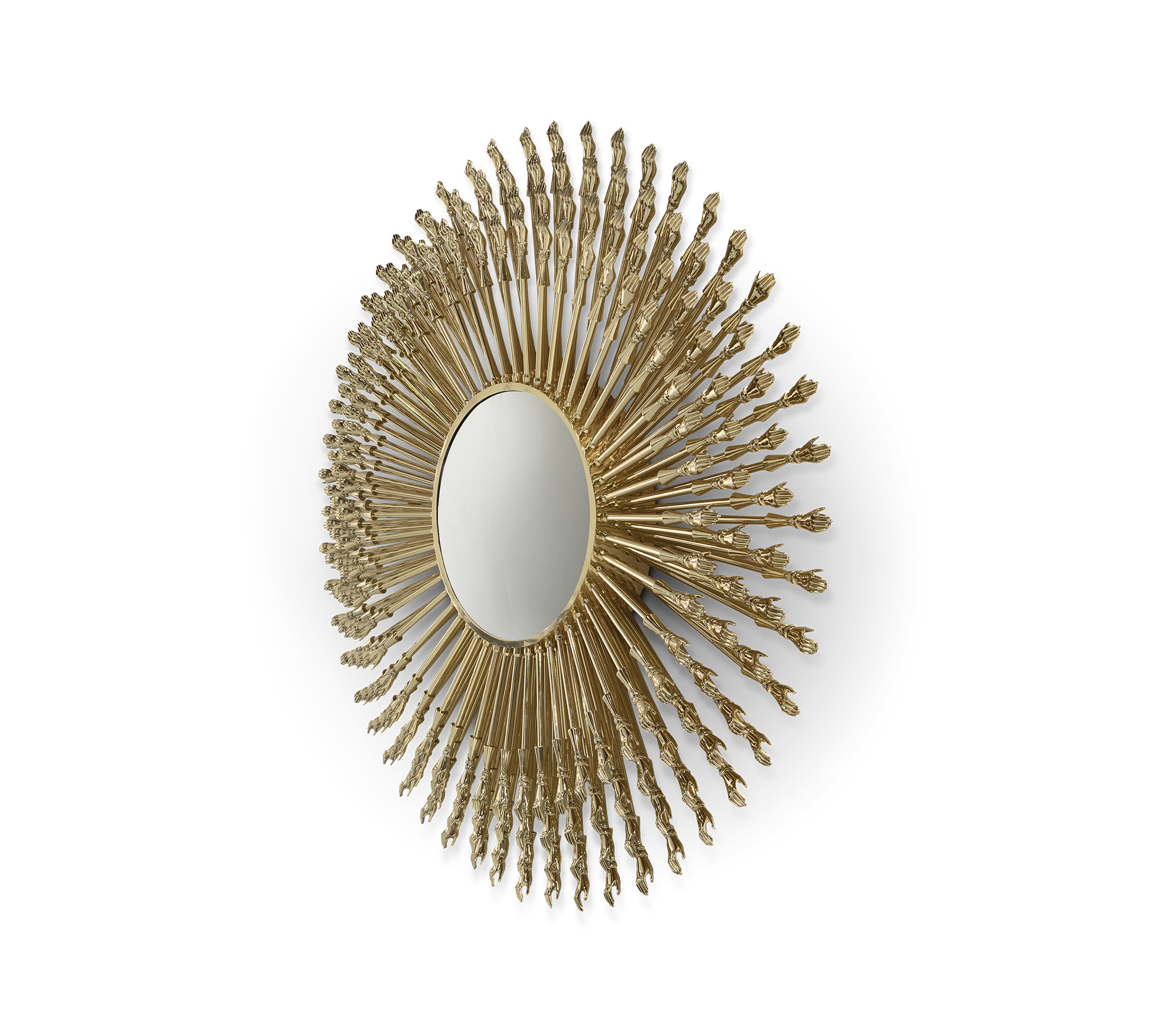 PURE COPPER GODDESS MIRROR  HIGH-END VILLA DECORATION