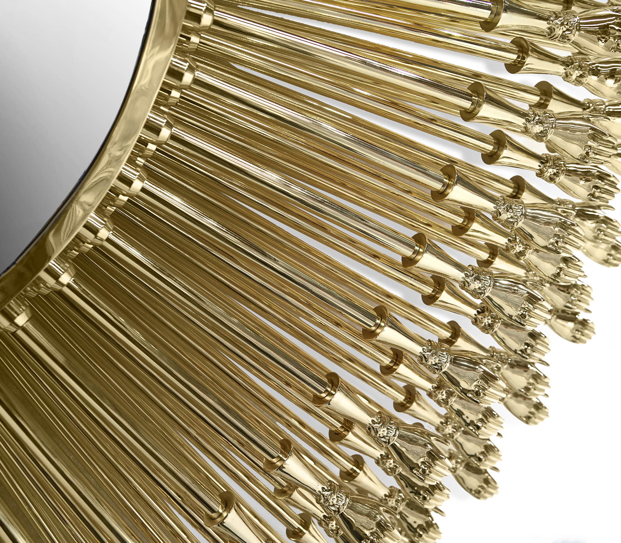 PURE COPPER GODDESS MIRROR  HIGH-END VILLA DECORATION