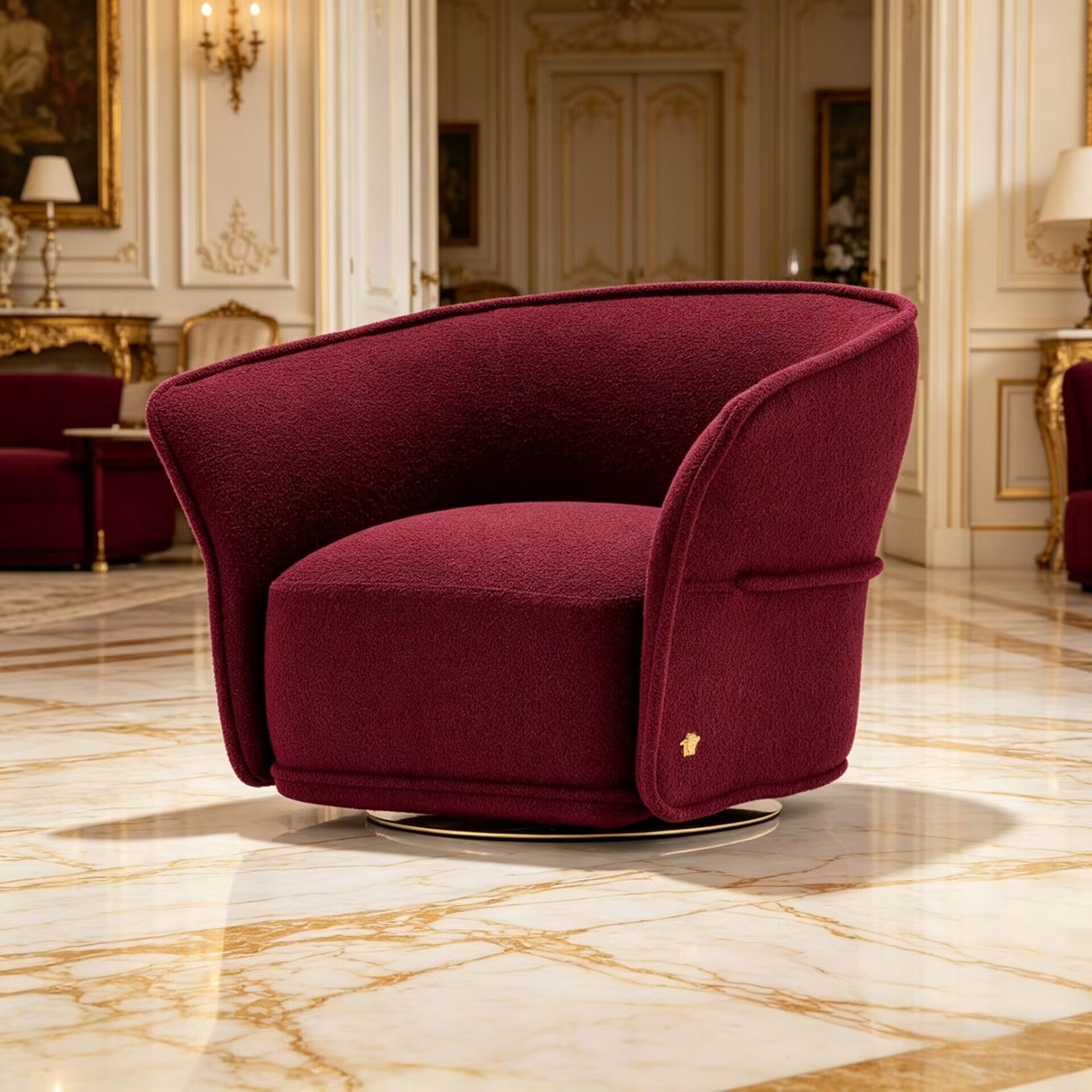 Goddess Unique Creativity Minimalism Solid Wood Fabric Sofa Chair