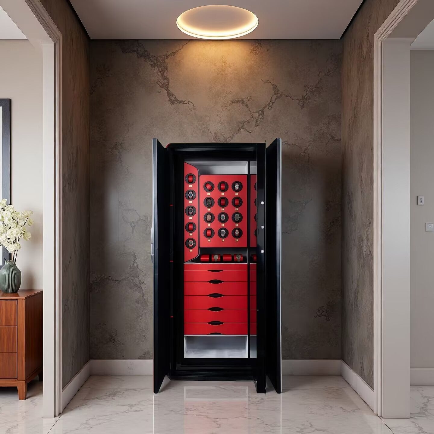 Gran Premio Upscale Designer Solid Wood Customize Jewelry Cabinet