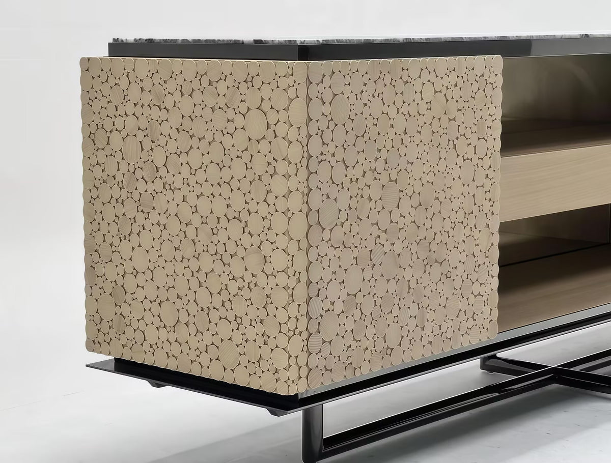 Grant Luxurious Artistic Simple Solid Wood Customize Sideboard