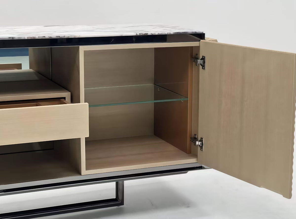 Grant Luxurious Artistic Simple Solid Wood Customize Sideboard