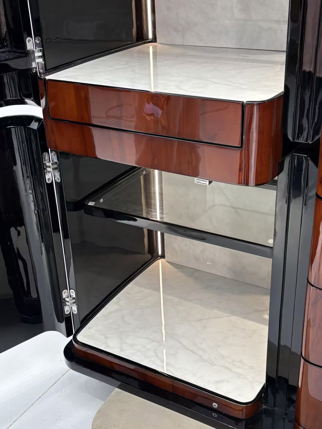 Harrow Modern Luxury Unique Creative Solid Wood Wine Cabinet