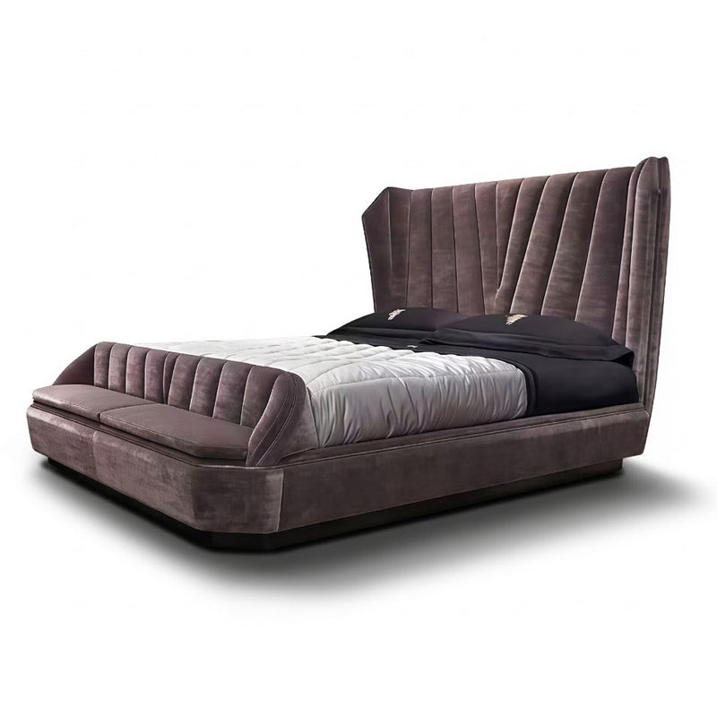 Hemigway Villa Bedroom High-End Minimalism Fabric Double Bed