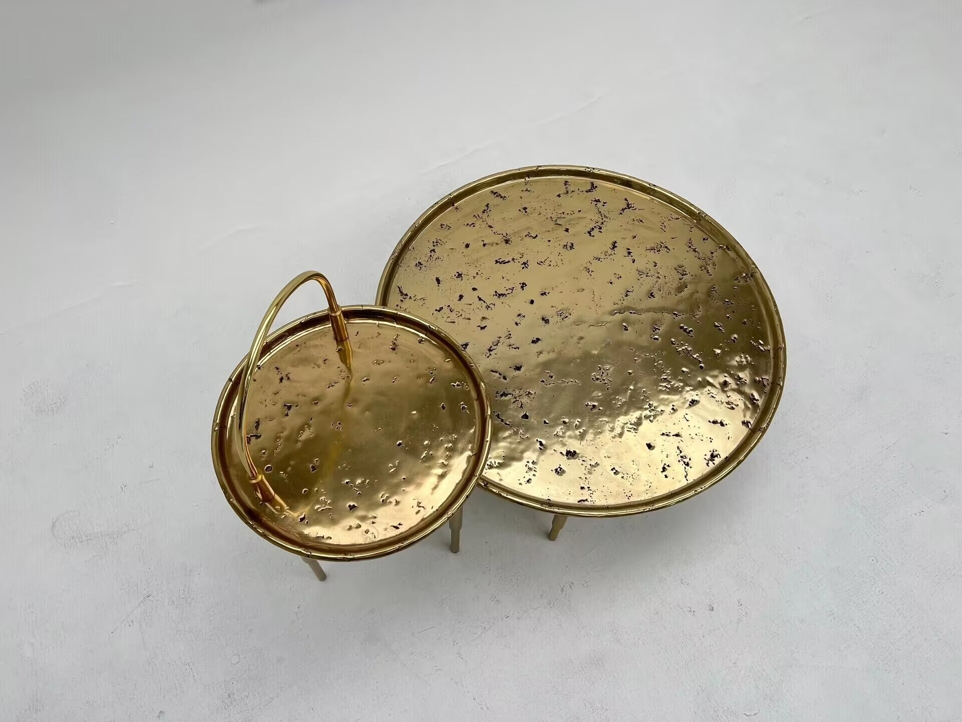 Heron Luxurious Creative Modern Minimalist Metal Circle Coffee Table