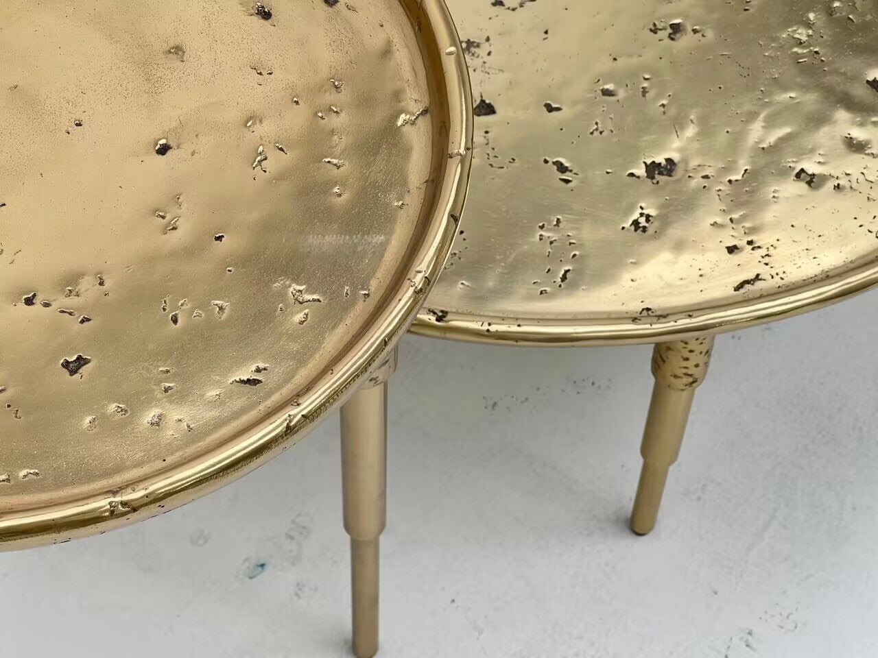 Heron Luxurious Creative Modern Minimalist Metal Circle Coffee Table
