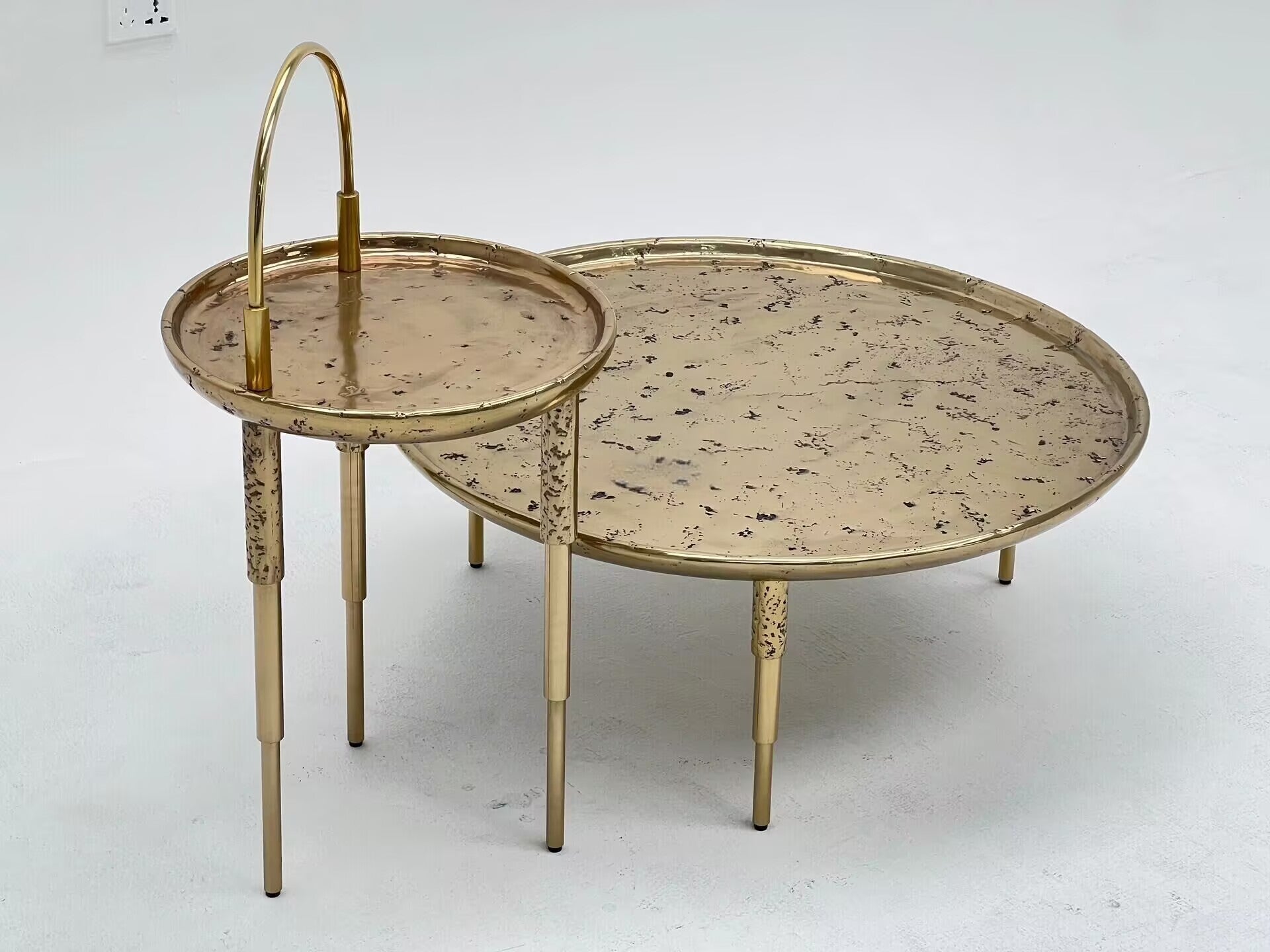 Heron Luxurious Creative Modern Minimalist Metal Circle Coffee Table