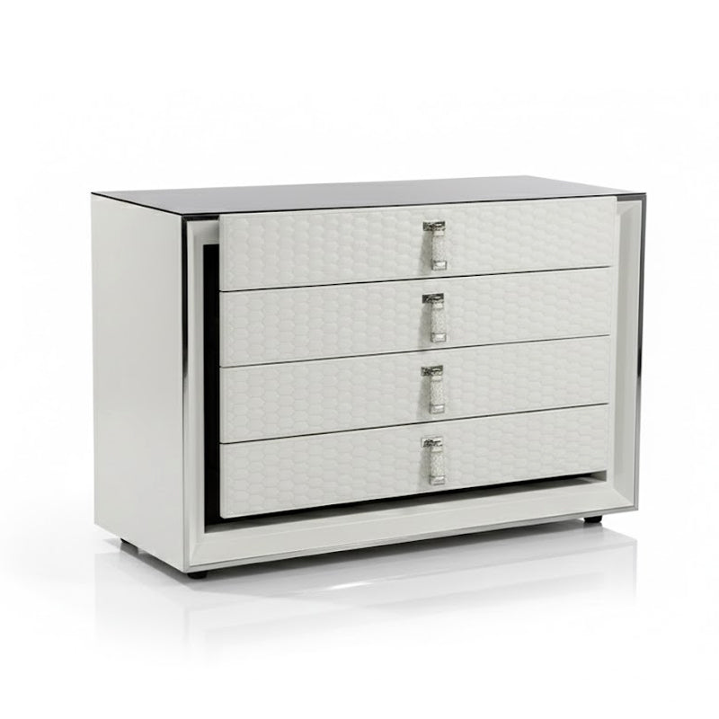 Hyde Park Artistic Stainless Steel Solid Wood Storage Cabinet
