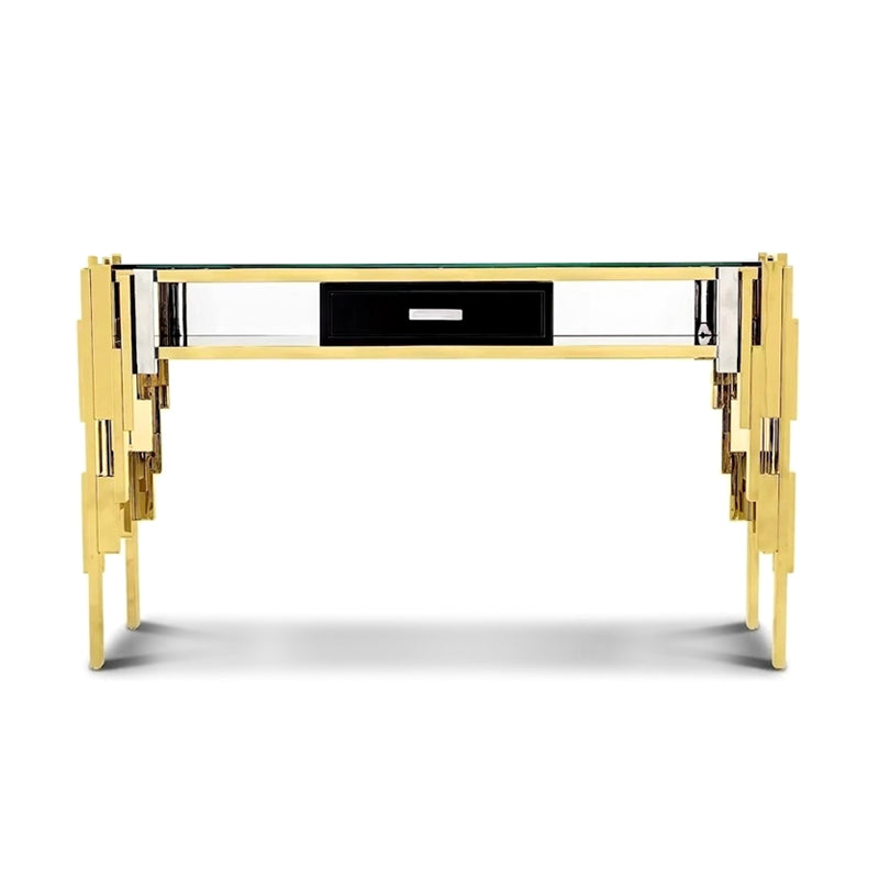 Illusion High-End Designer Glass Creativity Metal Customize Console