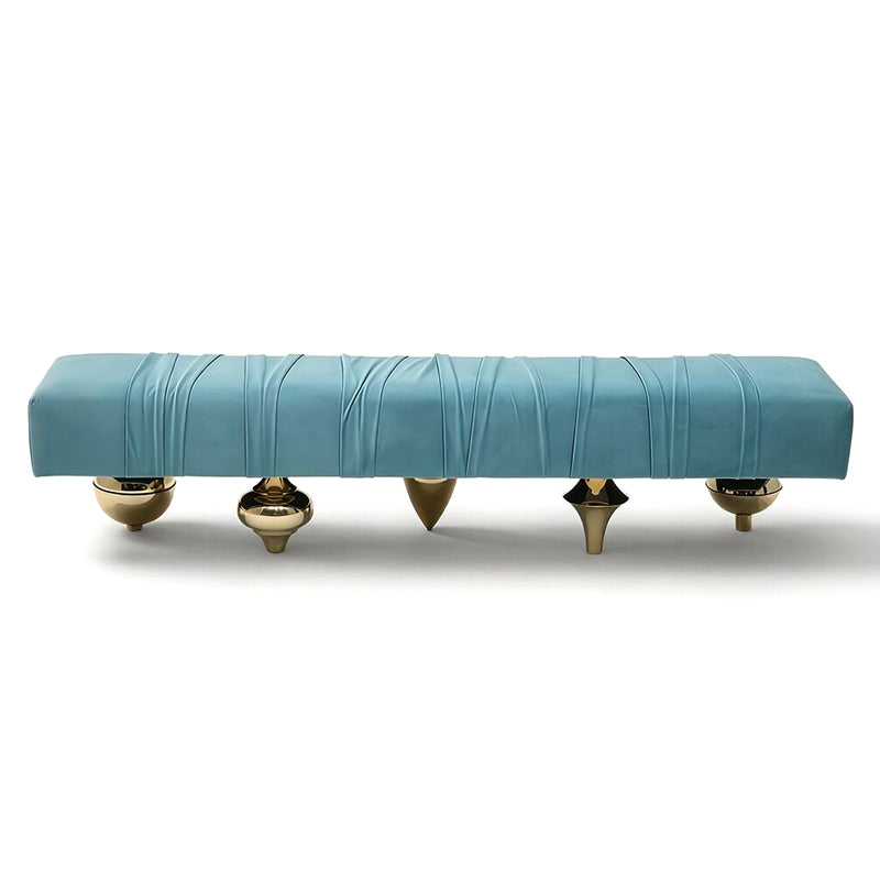 Il Pezzo 1 Modern Minimalism Designer Fabric Metal Bed End Bench
