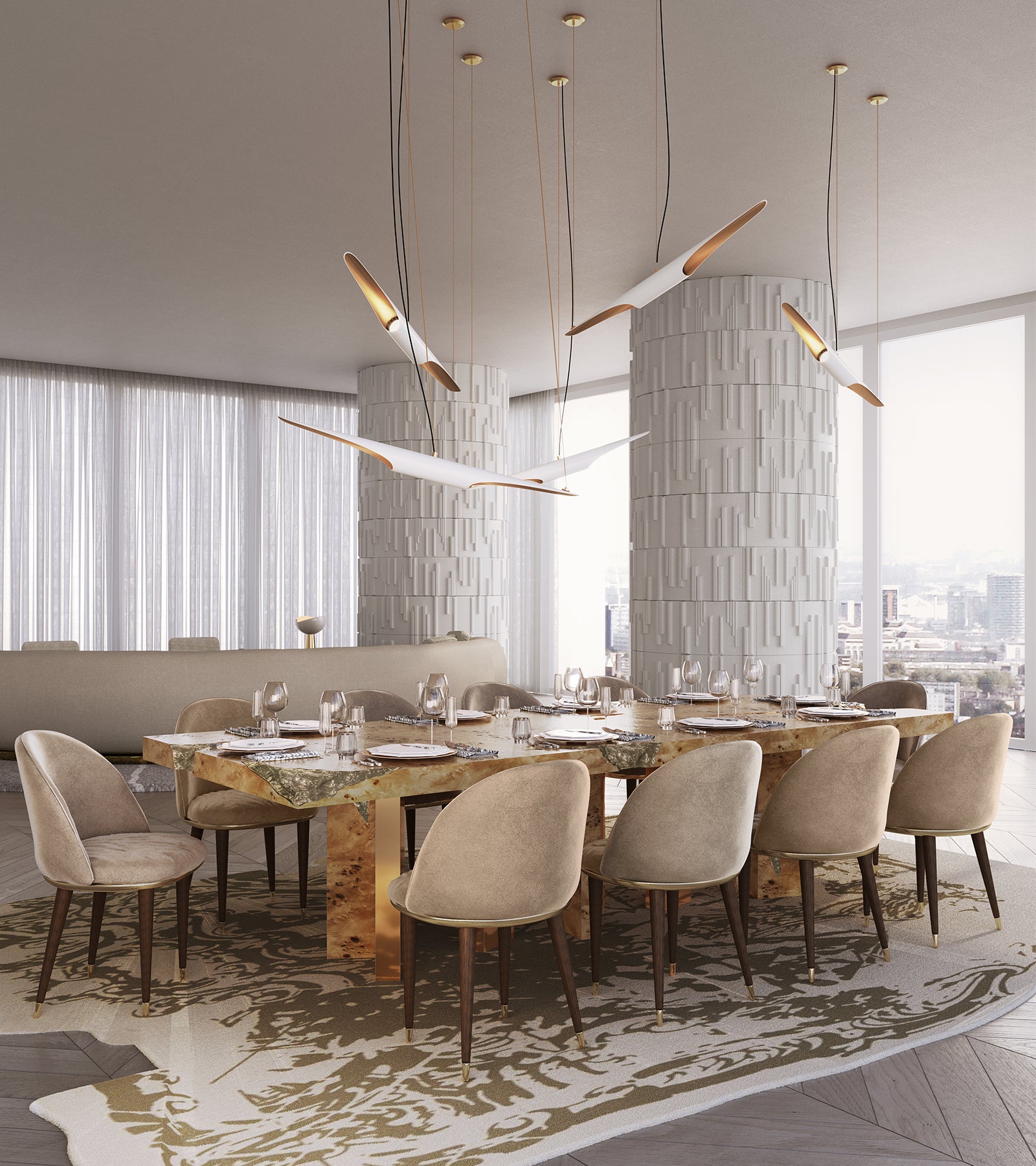 imperfectio pure copper Comfortable dining chair