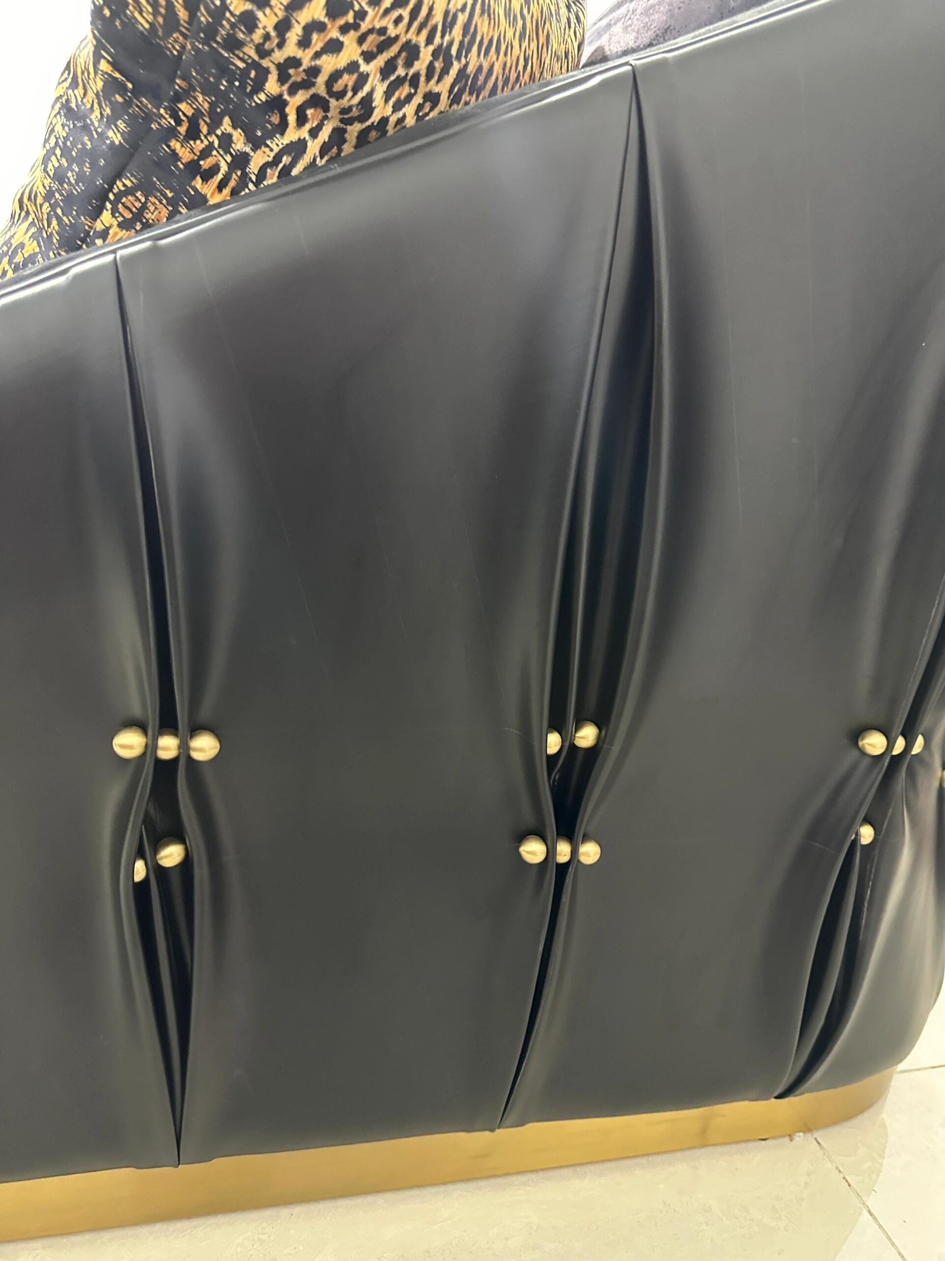 Inanda Italian Art Creativity Corset Genuine Leather Double Sofa