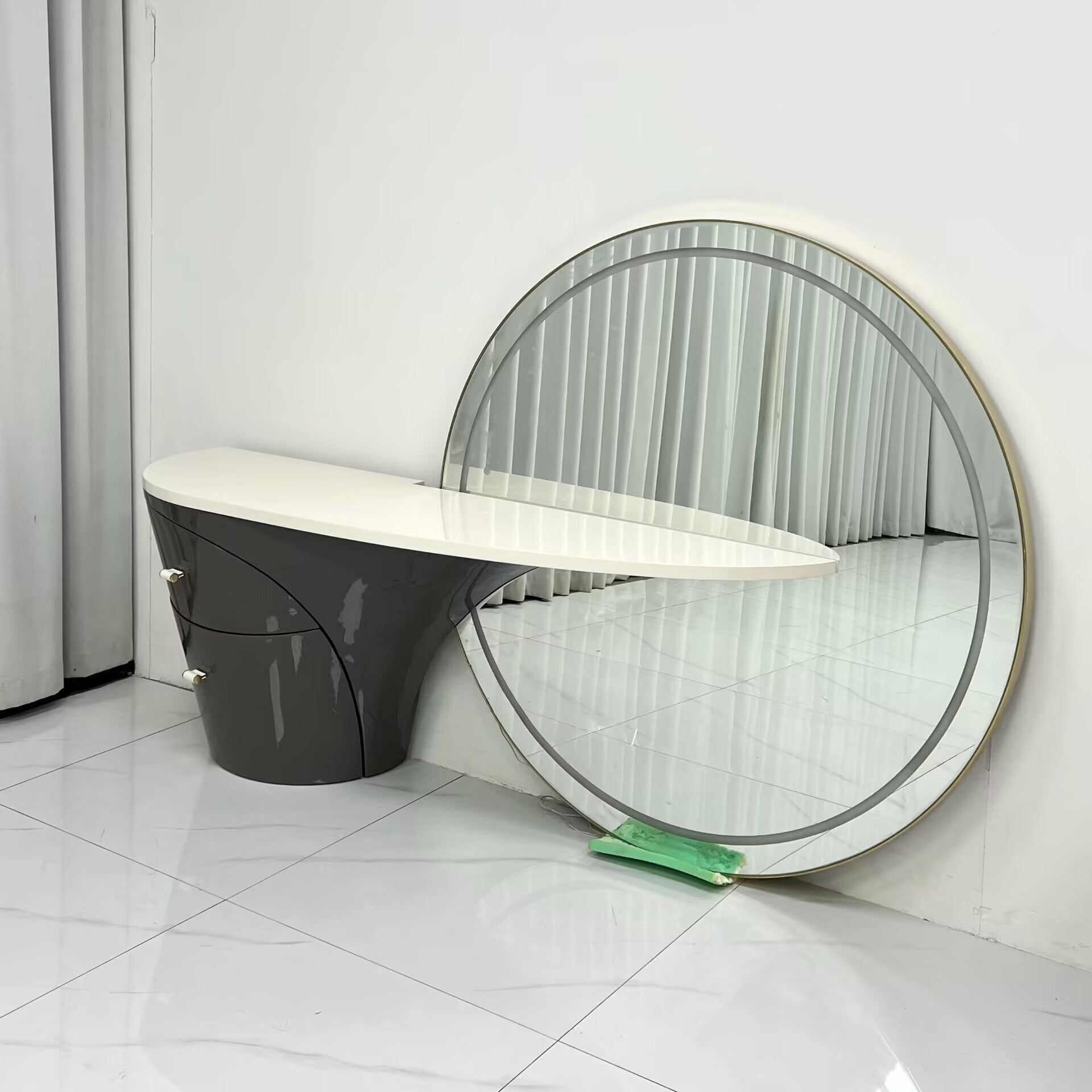 Jet Plane Italian Irregular Solid Wood Customize Dressing Table