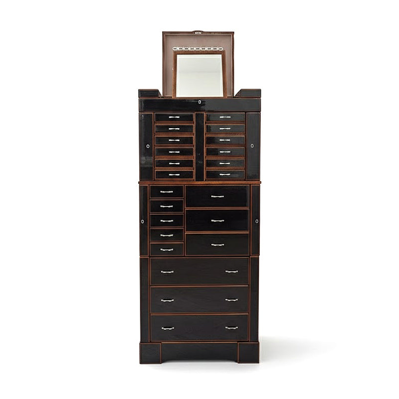 High-End Modern Artistic Handcrafted Solid Wood Jewelry Cabinet