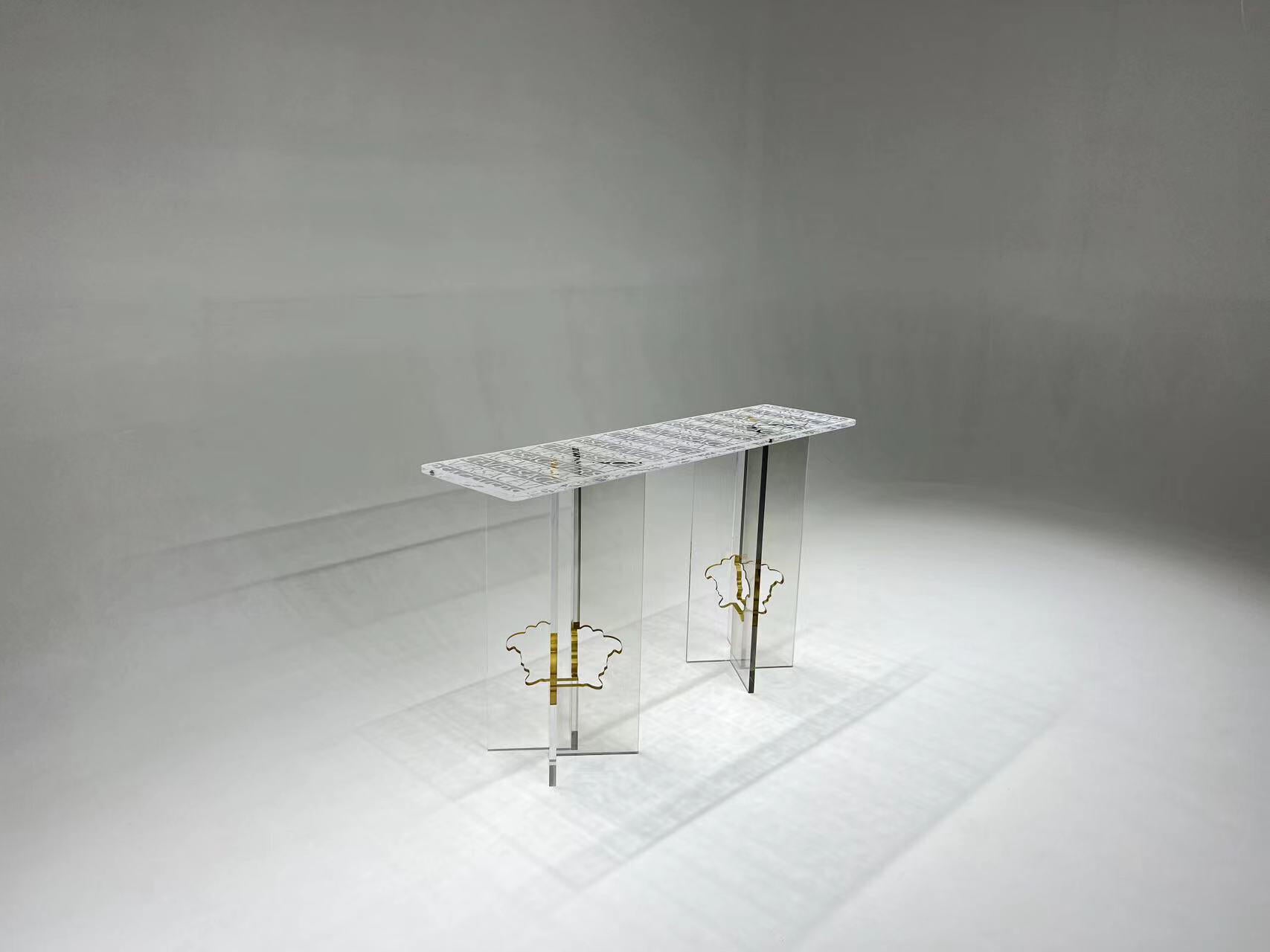 Joynow Creative Minimalism High End Luxurious Acrylic Console