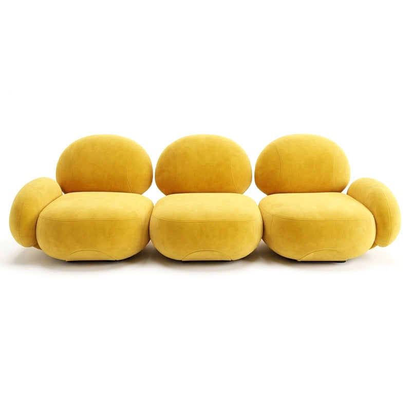 Karlotta Artistic Designer Metal Modularity Straight Fabric Sofa