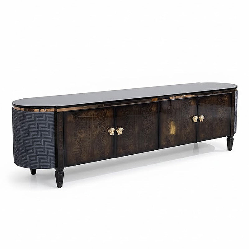Artistic Minimalist High End Designer Solid Wood Tv Cabinet
