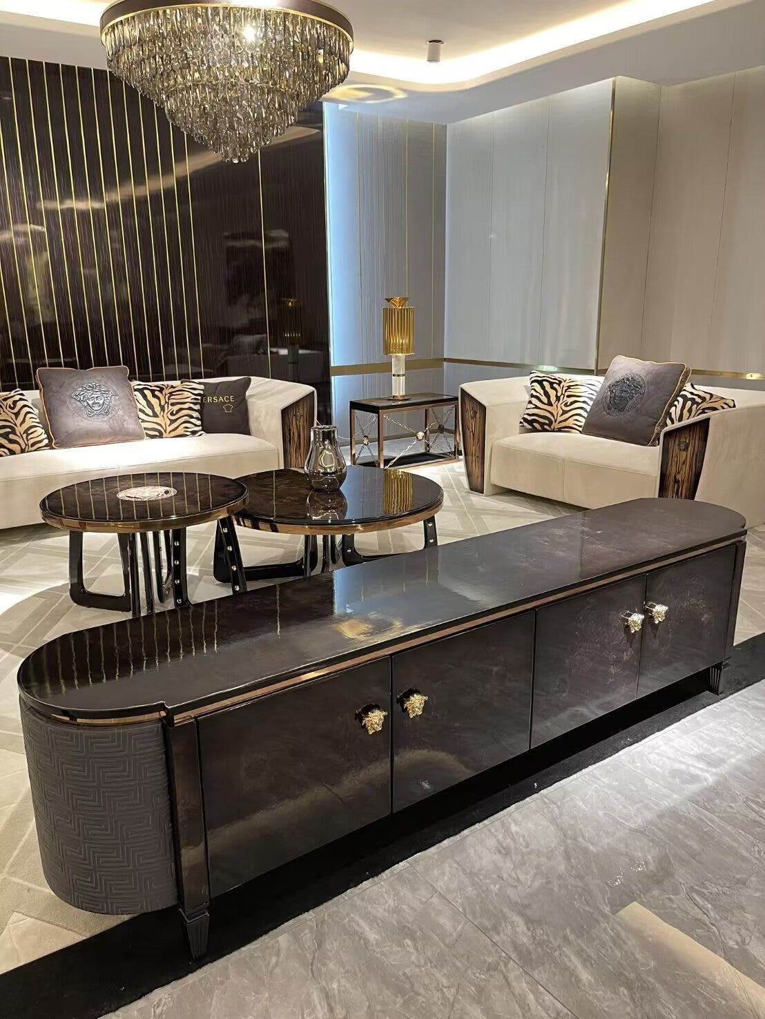 Artistic Minimalist High End Designer Solid Wood Tv Cabinet