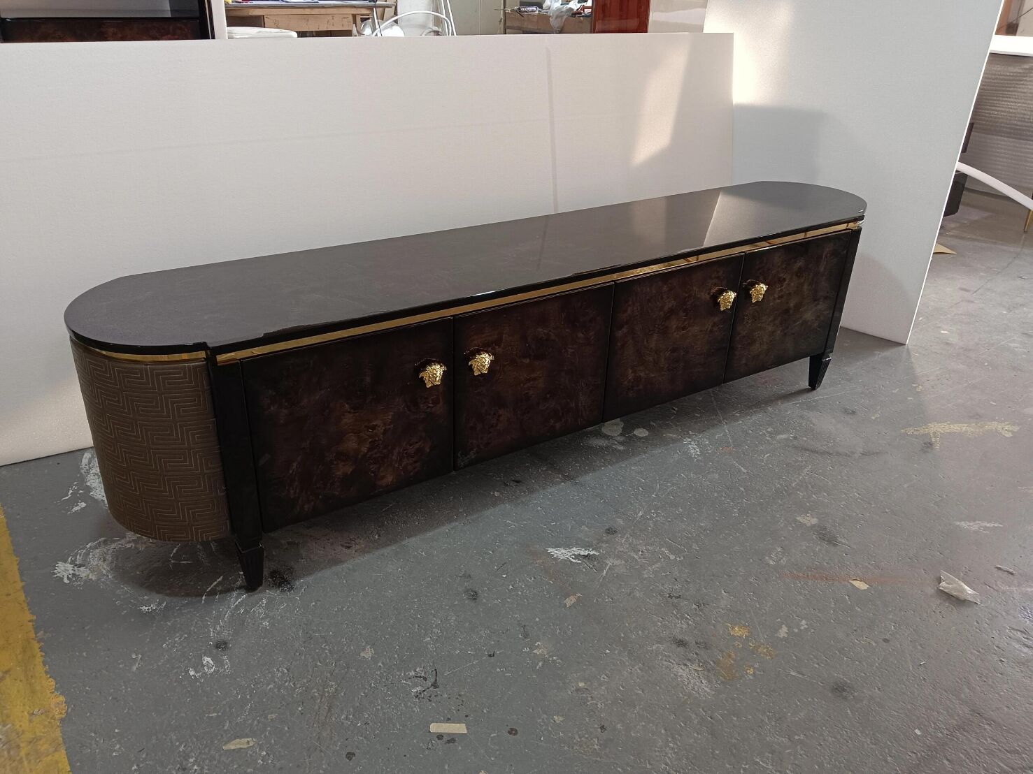 Artistic Minimalist High End Designer Solid Wood Tv Cabinet