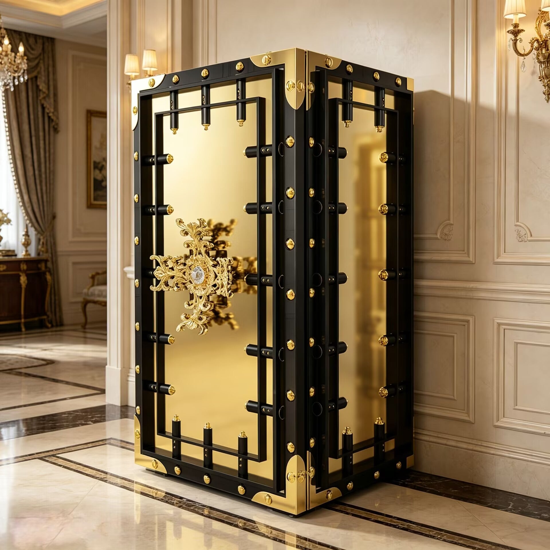 Knox High Quality Artistic Deluxe Stainless Steel Anti-Theft Safe