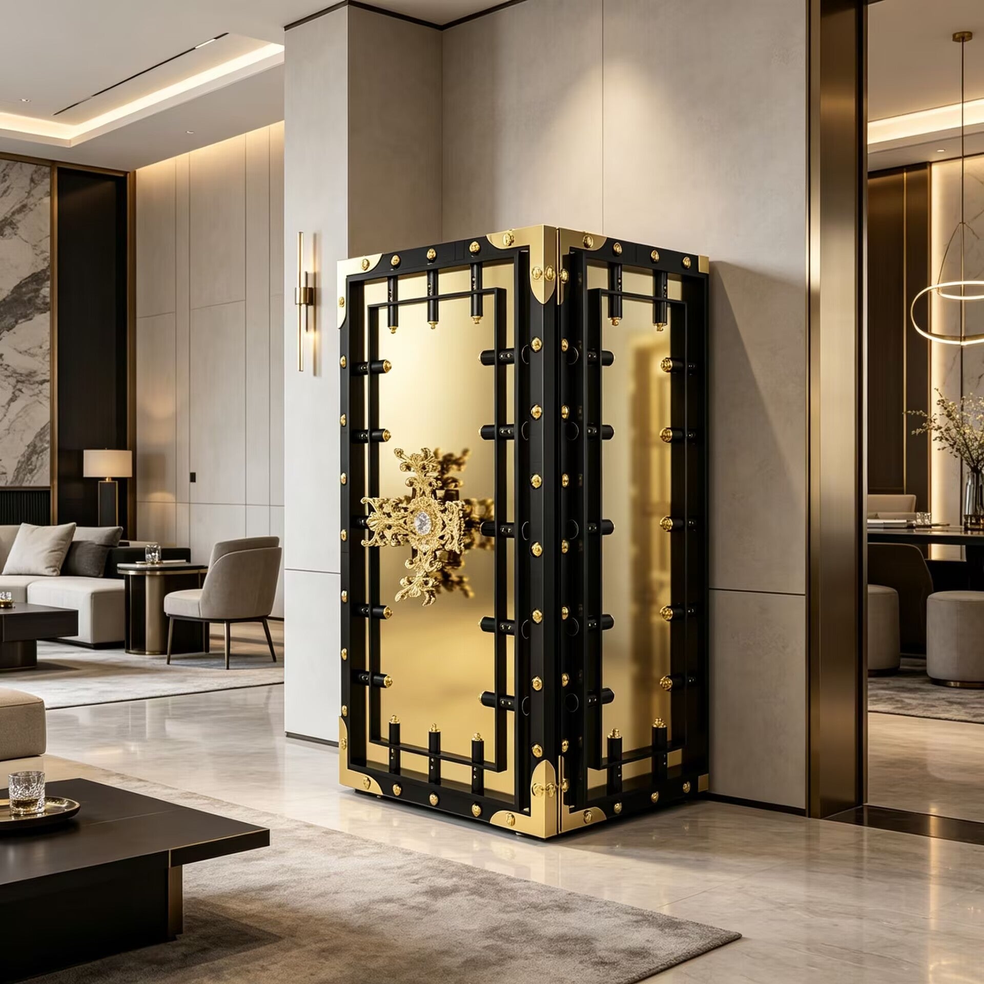 Knox High Quality Artistic Deluxe Stainless Steel Anti-Theft Safe